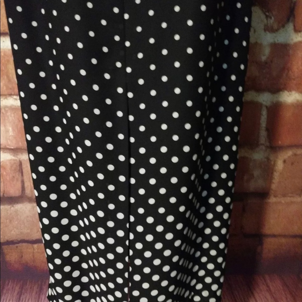 Maggy London black and white polka dot dress. - Picture 7 of 8